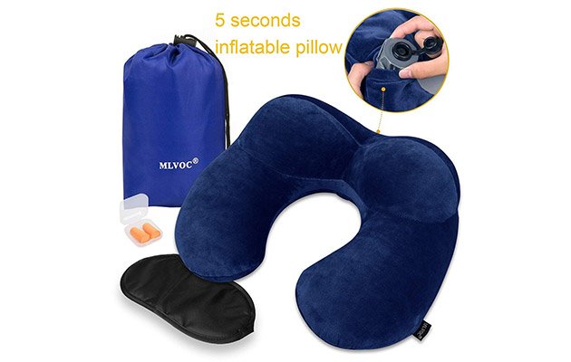 MLVOC Inflatable Neck Travel Pillow