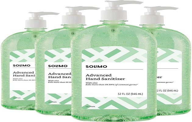 Solimo Hand Sanitizer with Vitamin E and Aloe