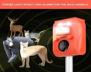 DURANOM Ultrasonic Animal Repeller Outdoor