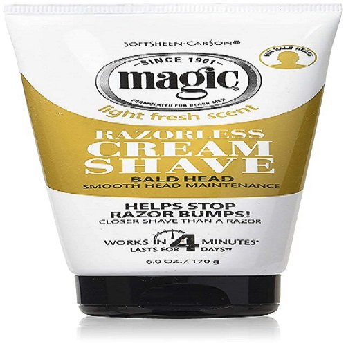 Magic Razorless Cream Shave Bald Head