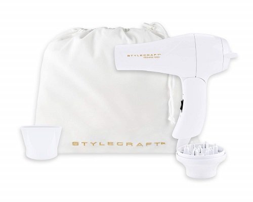 StyleCraft PeeWee 1200 Dual Voltage Folding Handle Travel Dryer