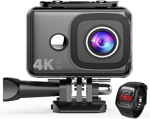 TEC.Bean 4K Action Camera, WiFi 14MP 45M Waterproof Sport Camera