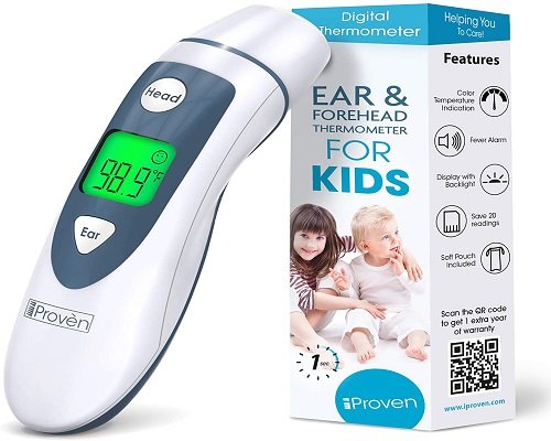  iProven Medical Digital Ear Thermometer with Temporal Forehead Function